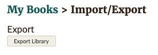 Export Library button